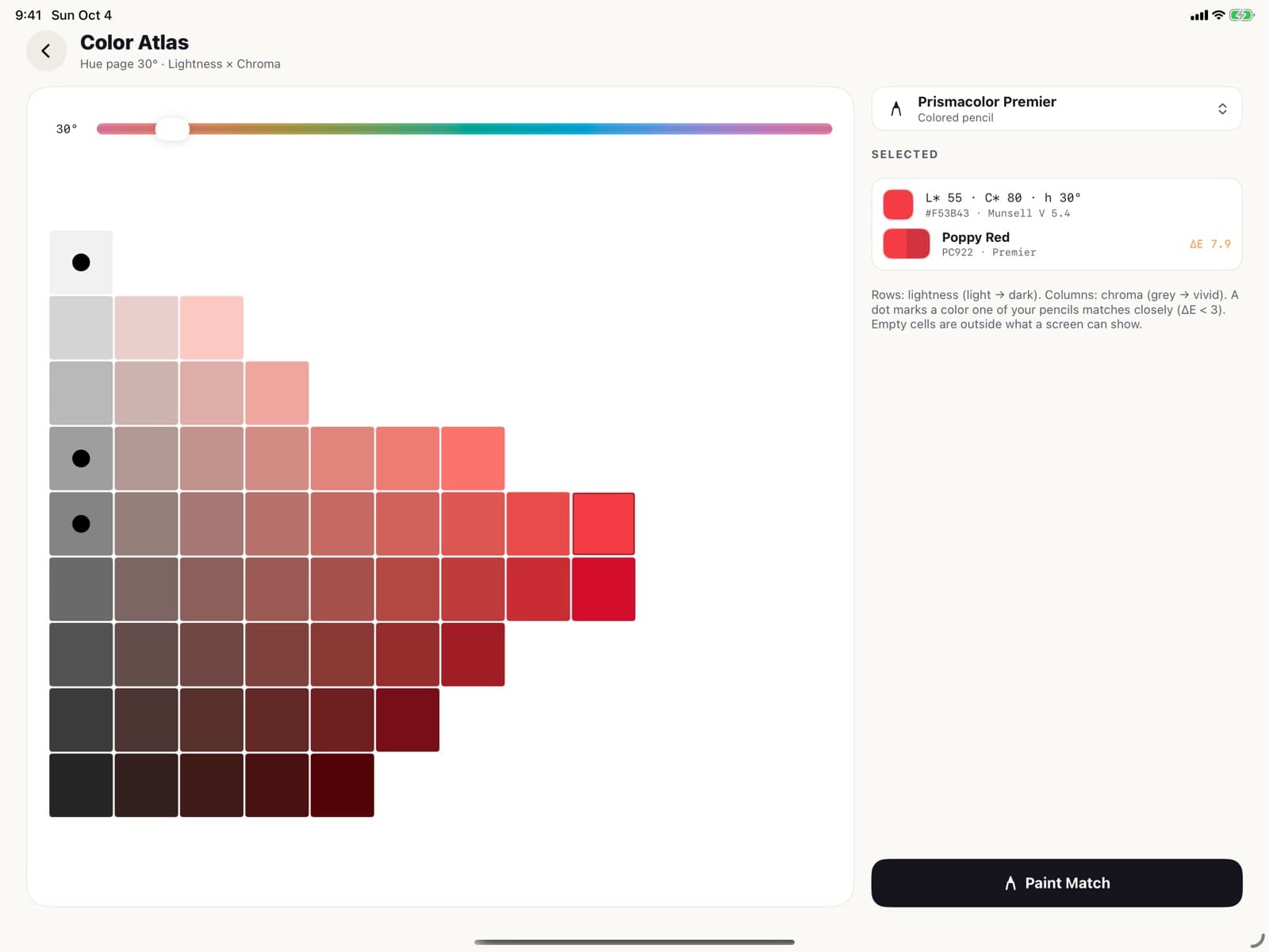 Color Atlas in Color Picker