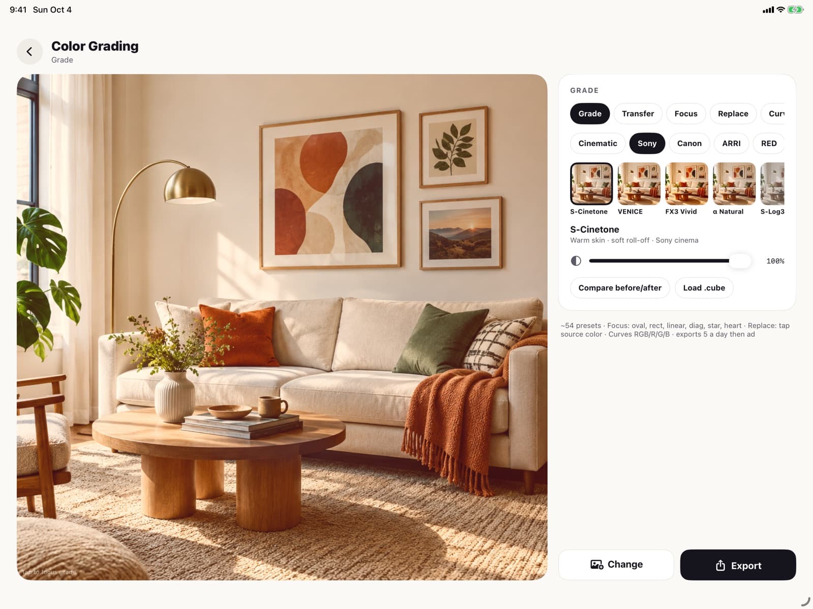 Color Grading in Color Picker: Cinematic color grading