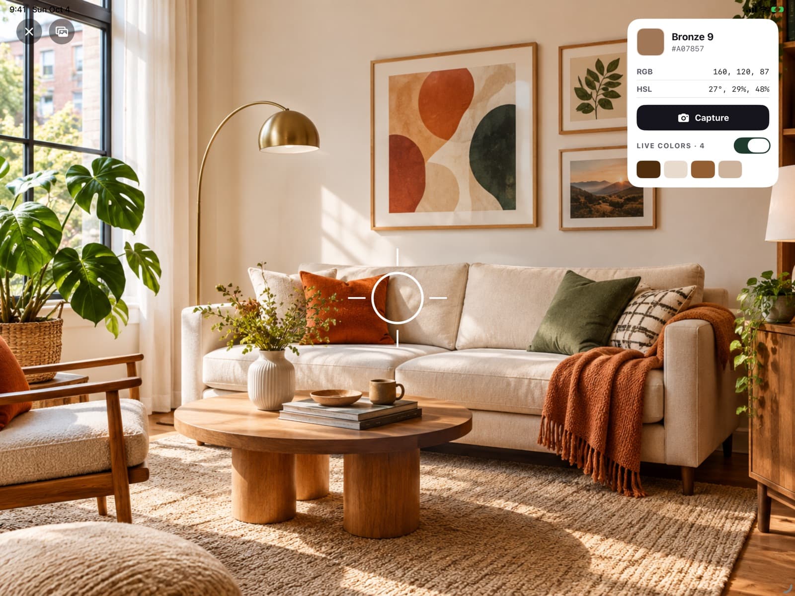 Live Camera in Color Picker: Pick colors live from your camera