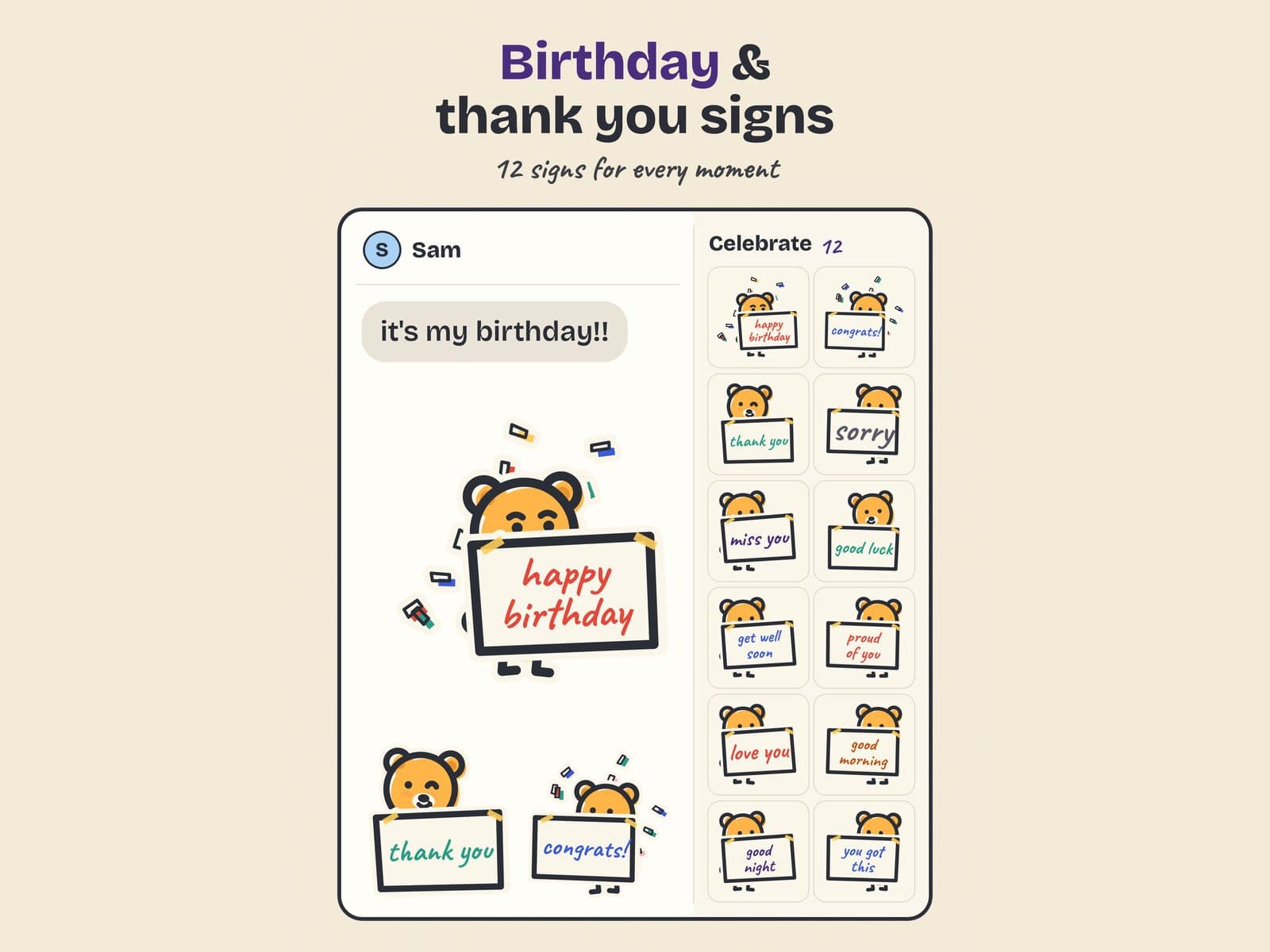 Celebrate in Cub Stickers