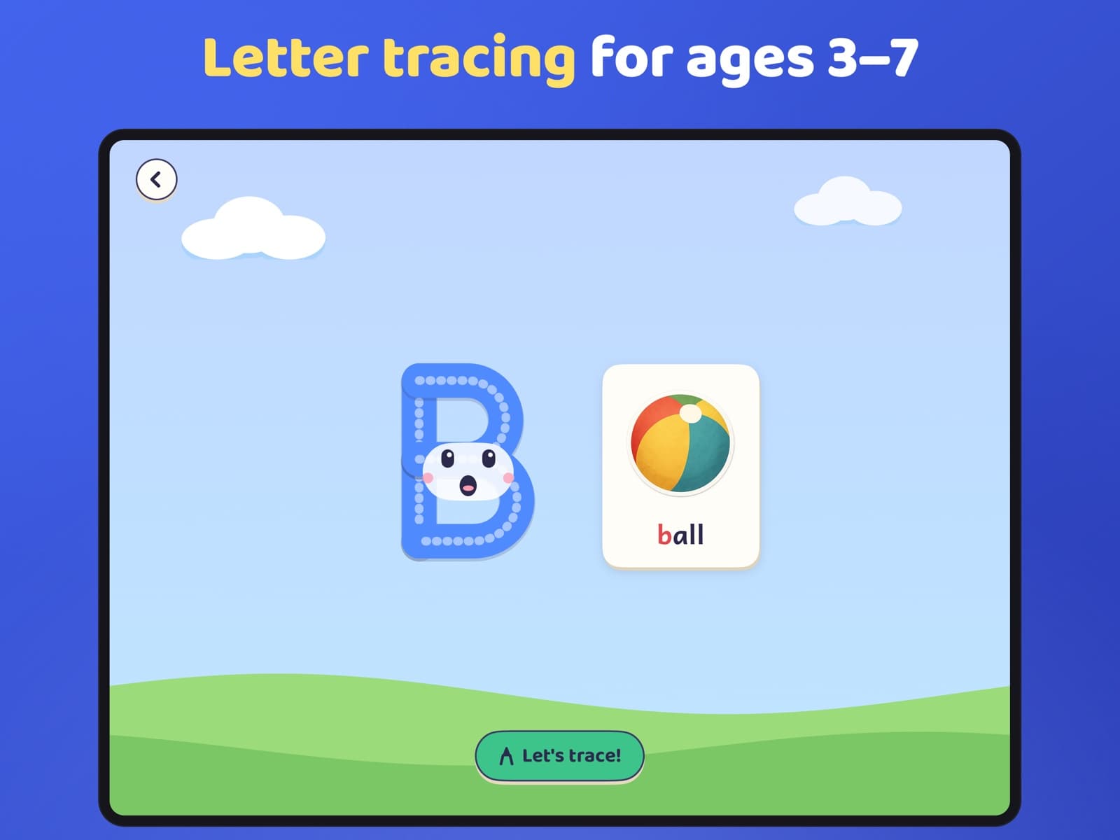 Meet the Moji Pals in Moji Pals: Letter tracing for ages 3-7