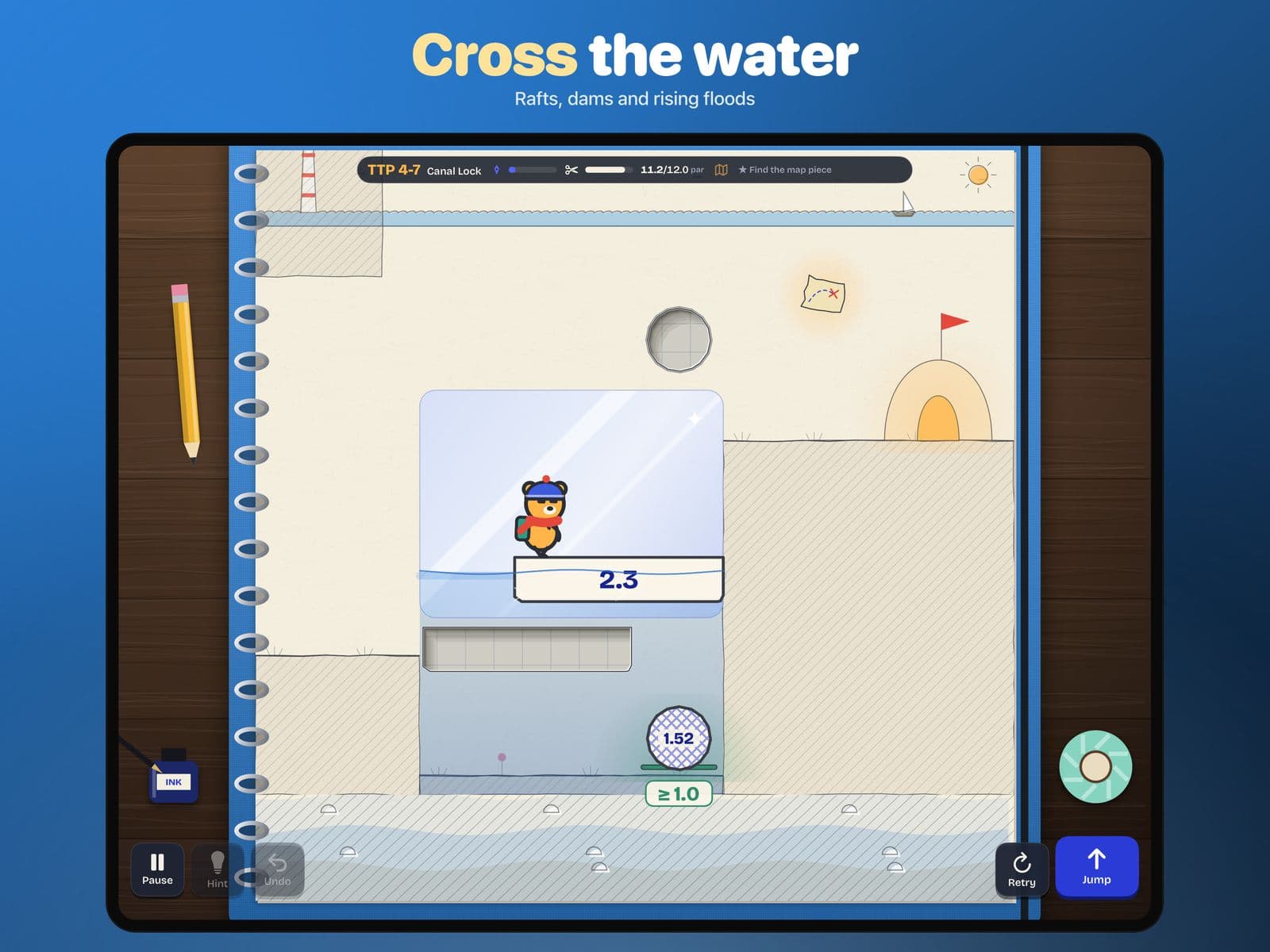 Water in Doodle Cub: Physics Puzzle